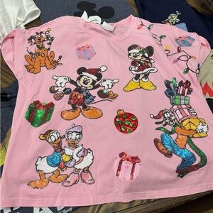 Charming Pink Cartoon Character Blouse